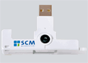 SCR3500 SmartFold Portable USB Smart Card Reader